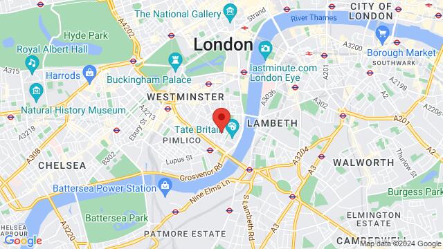 Map of the area around Millbank Academy, London, United Kingdom, London, EN, GB