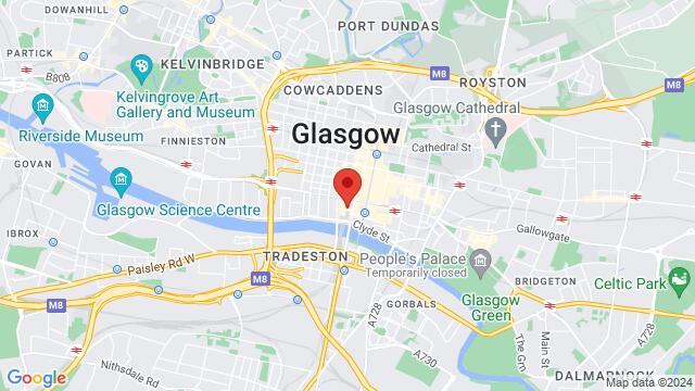 Kaart van de omgeving van 14 Midland Street, Glasgow, SC, GB
