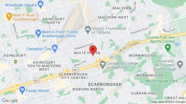 Map of the area around 231 Milner Avenue, M1S 5E3, Toronto, ON, CA