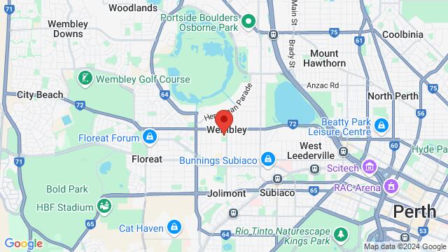 Map of the area around 40 Alexander St, Wembley WA 6014, Australia,Perth, Western Australia, Perth, WA, AU