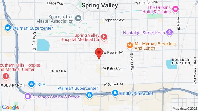 Map of the area around 5875 S Rainbow Blvd, Las Vegas, NV 89118-2554, United States,Spring Valley, Nevada, Las Vegas, NV, US