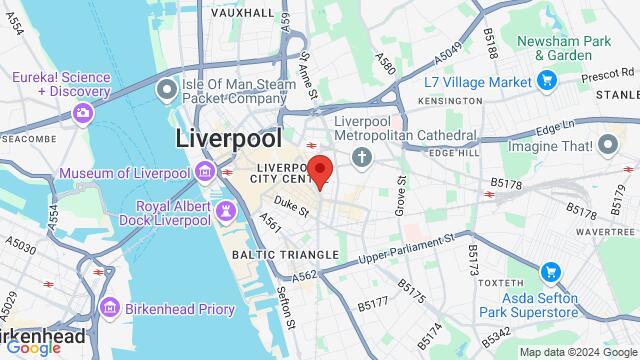 Karte der Umgebung von 79 Renshaw Street, Liverpool, L1 4, United Kingdom,Liverpool, Liverpool, EN, GB