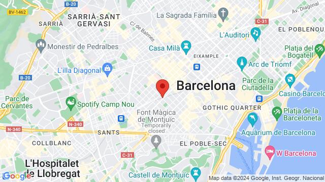 Kaart van de omgeving van 127 Carrer d'Aragó, 08015, Barcelona, CT, ES