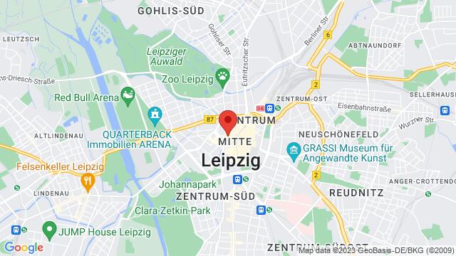 Mapa de la zona alrededor de Barfußgässchen 12, 04109, Leipzig