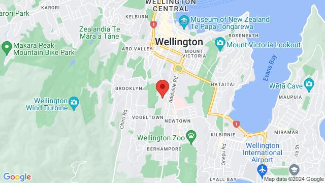 Map of the area around The Company NZ, Newtown, Wellington 6021, New Zealand,Wellington, New Zealand, Wellington, WG, NZ