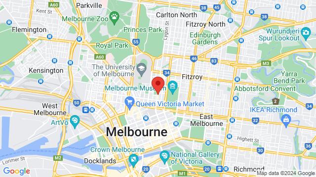 Map of the area around 160-162 Lygon St, Carlton VIC 3053, Australia,Melbourne, Victoria, Australia, Melbourne, VI, AU