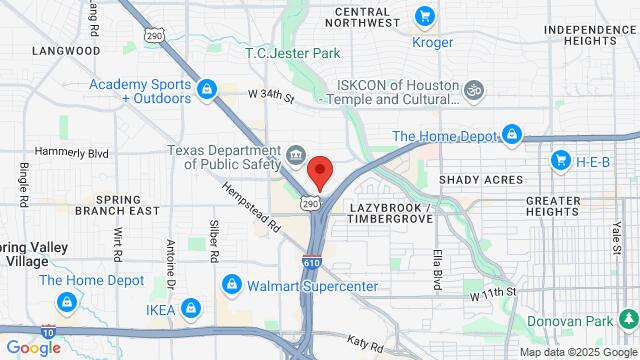 Map of the area around Sheraton Houston Brookhollow Hotel, 3000 N Loop W, Houston, TX 77092, USA