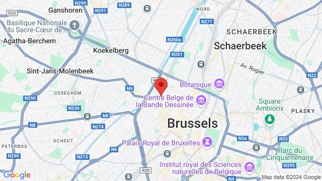 Map of the area around Quai aux Briques 90,Brussels, Belgium, Brussels, BU, BE