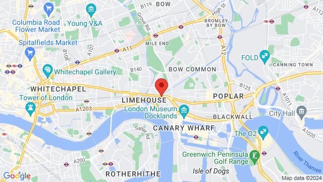 Carte des environs Limehouse Town Hall, Limehouse Town Hall, 646 Commercial Road, London, E14 7HA, United Kingdom