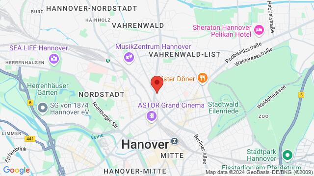 Map of the area around You Dance - Latin Art Studio, Wörthstraße 38, 30161 Hannover, Germany