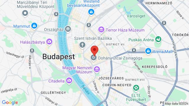 Map of the area around Stifler Ház, Budapest, Dob u. 19, 1074 Hungary