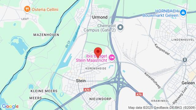 Map of the area around COMIQ Schineksstraat 11 6171 AM Stein