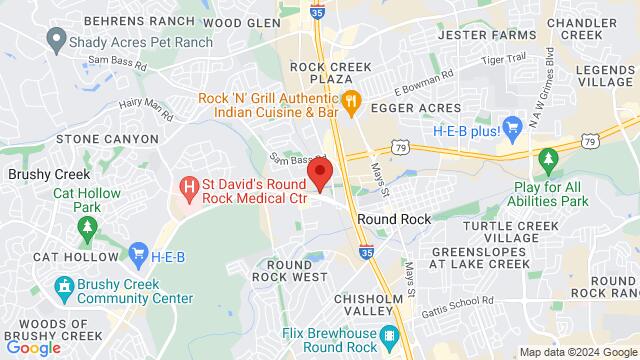 Map of the area around The Point ATX, 910 Round Rock Ave, Round Rock, TX, 78681, United States