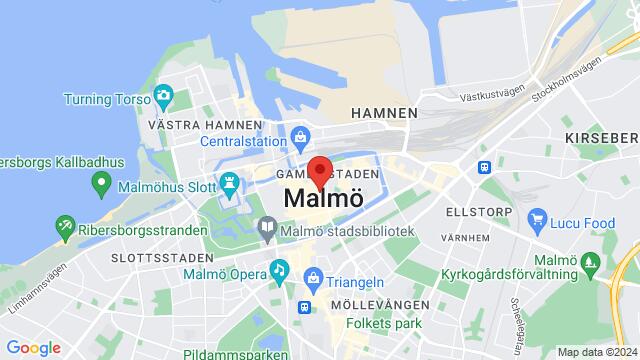 Map of the area around MALMÖ STADSTEATER