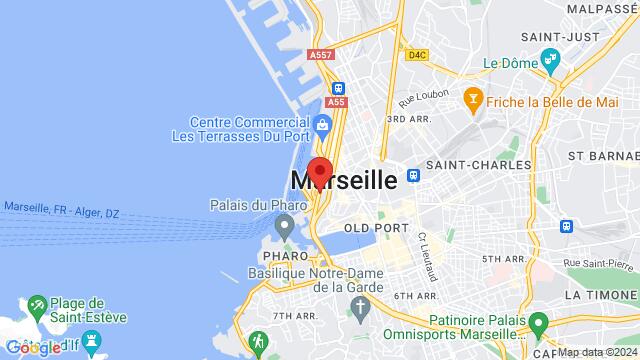 Map of the area around 40 Boulevard Jacques Saadé 13002 Marseille