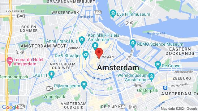 Map of the area around Nes 63, 1012 KD Amsterdam, The Netherlands