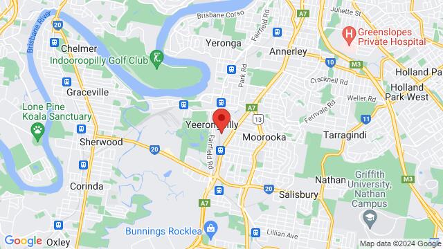 Karte der Umgebung von 46 Evesham Street, Moorooka, Brisbane, QLD, Australia, Queensland 4105