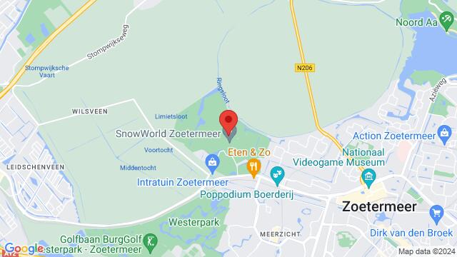 Map of the area around Buytenparklaan 30, Zoetermeer, The Netherlands