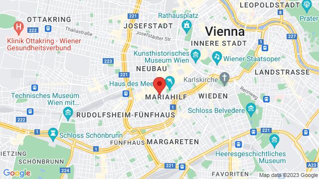 Mapa de la zona alrededor de 25 Esterházygasse, Wien, Wien, AT
