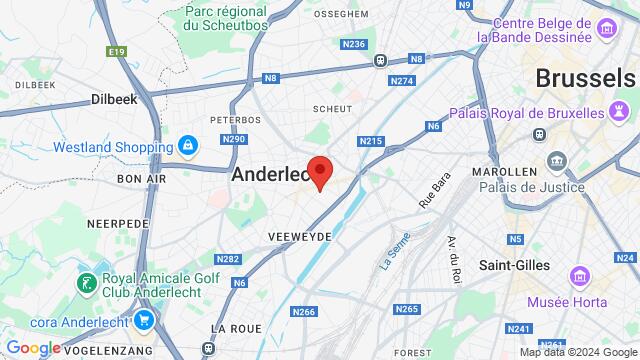 Map of the area around Paviljoen Rauter Victor Rauterstraat 104 1070  Anderlecht