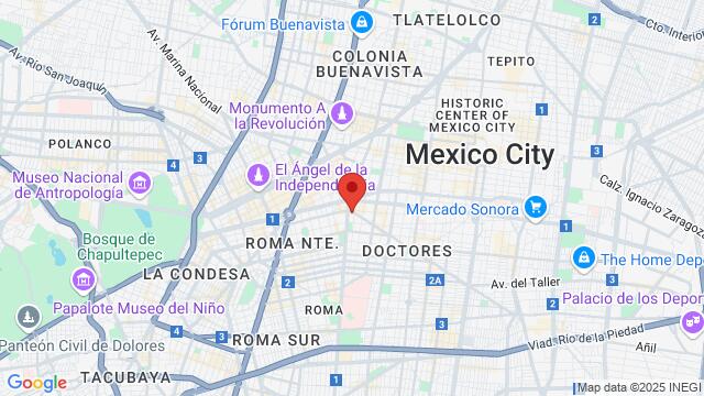 Mapa de la zona alrededor de Doctor Claudio Bernard 180, Doctores, 06720 Cuauhtémoc, CDMX, México,Mexico City, Mexico, Ciudad De México, MX, MX