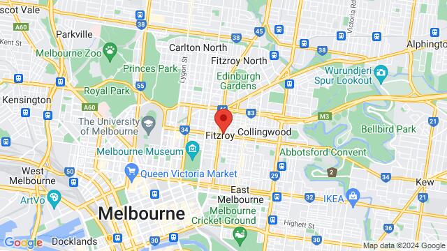 Map of the area around 137-141 Johnston St, Fitzroy,Melbourne,VIC,Australia, Melbourne, VI, AU