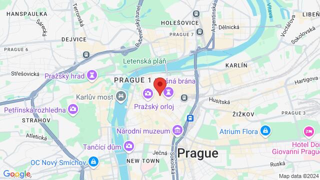 Map of the area around Jakubská 647/2, 110 00 Praha, Česko,Prague, Czech Republic, Prague, PR, CZ