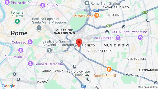 Map of the area around Via Macerata, 9, 00176 Roma RM, Italia,Rome, Italy, Rome, LA, IT