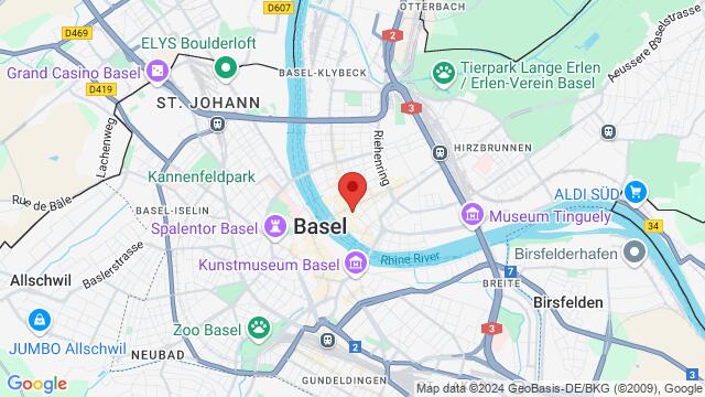 Map of the area around Rebgasse 12-14,Basel, Switzerland, Basel, BS, CH