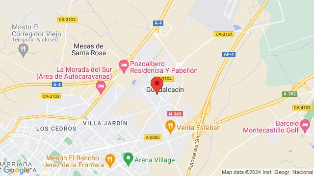 Map of the area around C. Piñón,34, Jerez de la Frontera, Cádiz, España