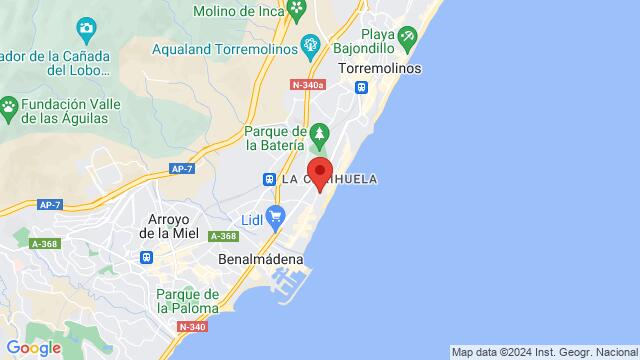 Map of the area around Hotel Amaragua, Ronda, Spain, Ronda, AN, ES