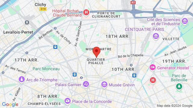 Map of the area around 13 Rue André Antoine, 75018 Paris, France,Paris, France, Paris, IL, FR