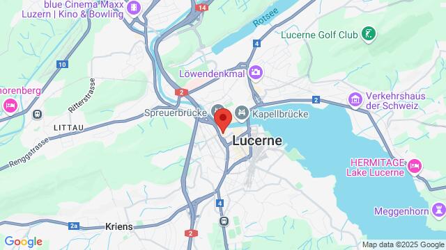 Map of the area around Burgerstrasse 21,Luzern, Switzerland, Lucerne, LU, CH