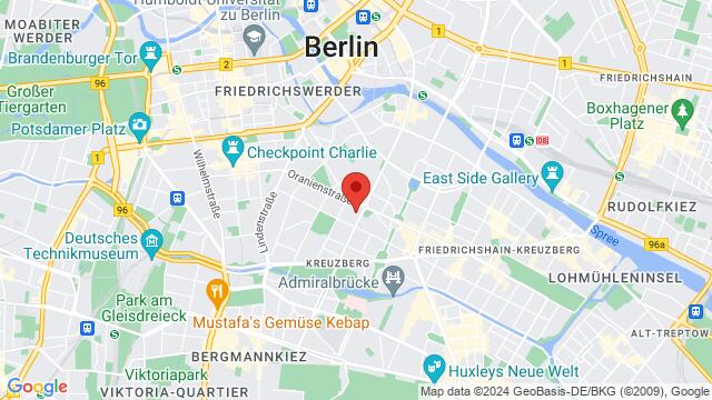 Map of the area around Kolonnenstraße 29, Berlin, Berlin