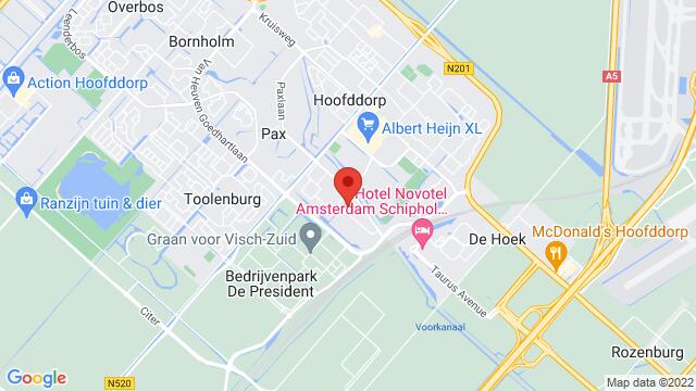 Karte der Umgebung von P PUNT, GRAAN VOOR VISCH 14301 HOOFDDORP, Hoofddorp, The Netherlands
