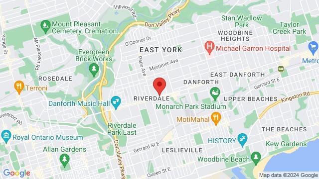 Map of the area around 774 Danforth Ave, Toronto, ON M4J 1L5, Canada,Toronto, Ontario, Toronto, ON, CA