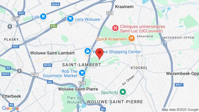 Map of the area around La Rotonde - Sint-Lambrechts-Woluwe.