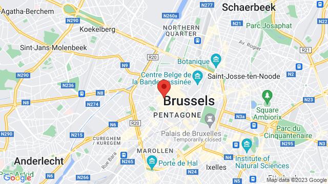 Map of the area around Rue Jules Van Praet 8, 1000 , Bruxelles, , Belgique