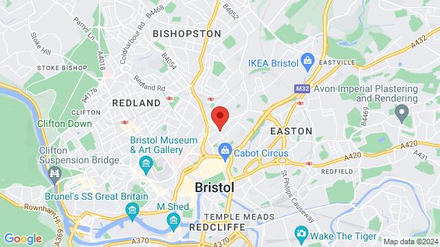 Karte der Umgebung von 31 Brigstocke Road, Bristol, BS2 8UA, United Kingdom,Bristol, United Kingdom, Bristol, EN, GB