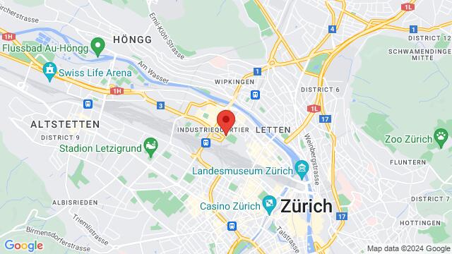 Mapa de la zona alrededor de Viaduktstrasse 67, 8005 Zürich, Schweiz,Zürich, Switzerland, Zurich, ZH, CH