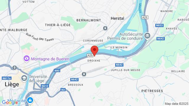 Map of the area around Dance4you - Jupille-Sur-Meuse (Liege)