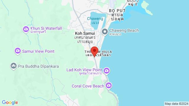 Map of the area around The Fair House Beach Resort & Hotel, Koh Samui, 124-124/1-124/2 หาดเฉวงน้อย ต.บ่อผุด Amphoe Ko Samui, Chang Wat Surat Thani 84320, Thailand