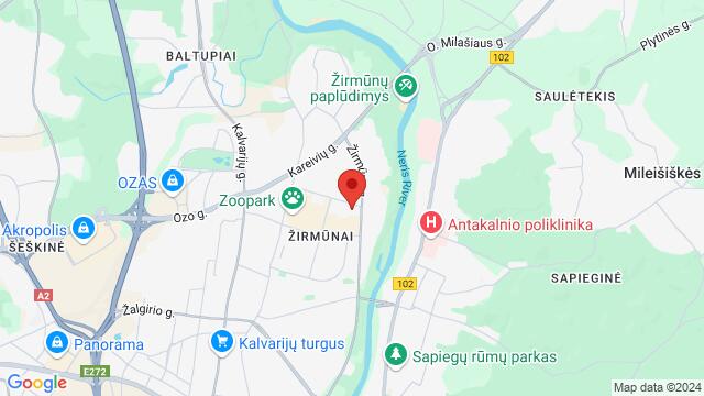 Map of the area around Žirmūnų gatvė 66, LT-09131 Vilnius, Lietuva,Vilnius, Lithuania, Vilnius, VL, LT