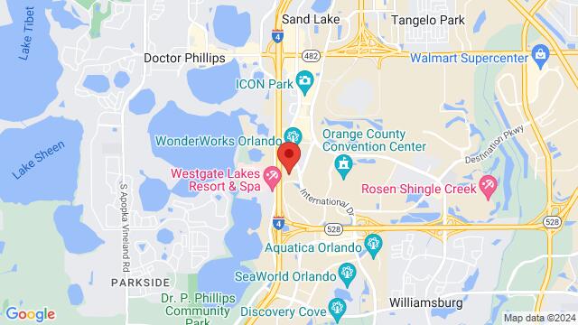Map of the area around 9700 International Dr, 32819, Orlando, FL, United States