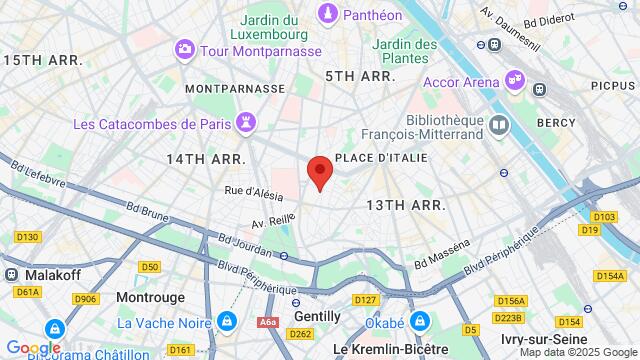 Map of the area around 6 Rue Wurtz, 75013 Paris, France,Paris, France, Paris, IL, FR