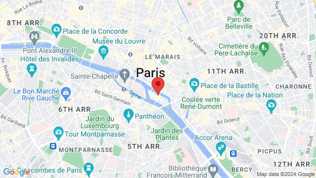 Map of the area around 9 Quai de Bourbon, 75004 Paris, France,Paris, France, Paris, IL, FR