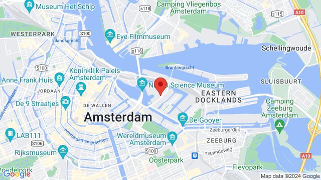 Map of the area around 5 Kattenburgerstraat, 1018 JA, Amsterdam, NH, NL