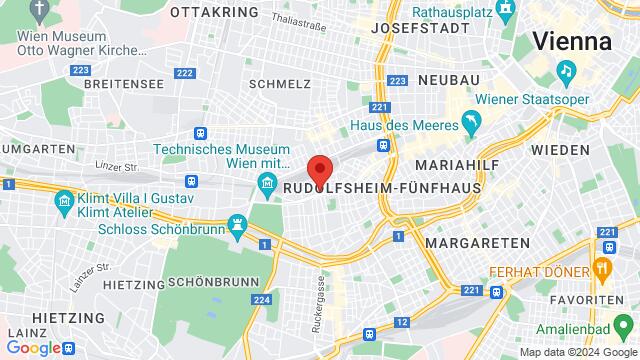 Karte der Umgebung von 192 Mariahilfer Straße, Wien, Wien, AT