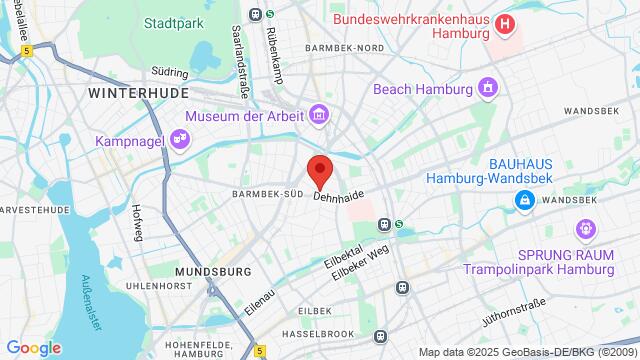 Map of the area around Dehnhaide 55 ,Hamburg, Germany, Hamburg, HH, DE