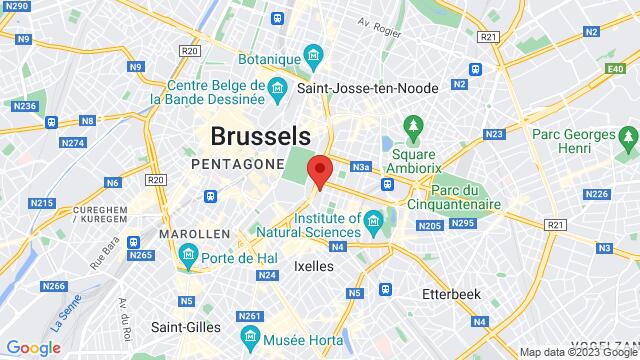 Carte des environs La Maison Des Ailes - Brussel